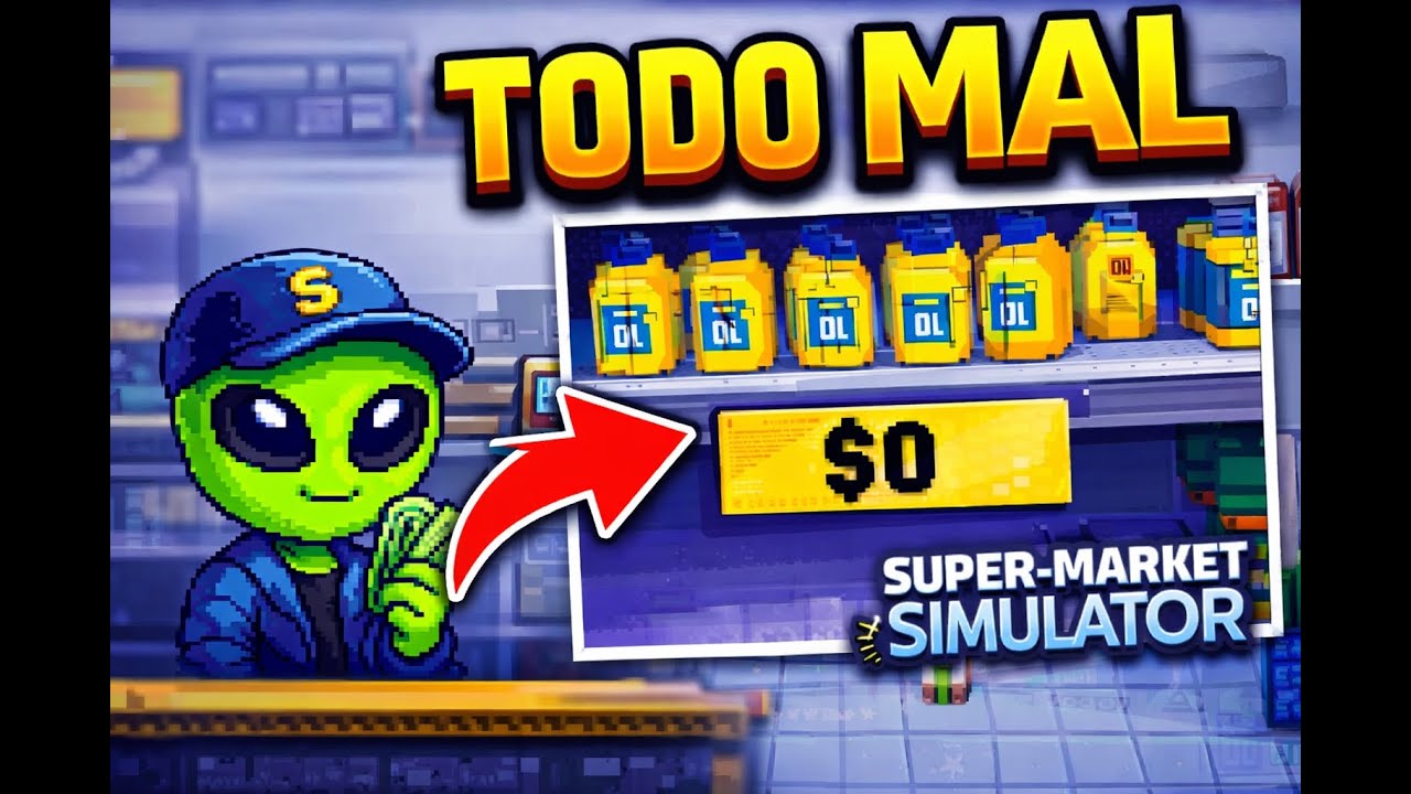 Vendí un producto a $0 y no me di cuenta - Supermarket Simulator ep. 1