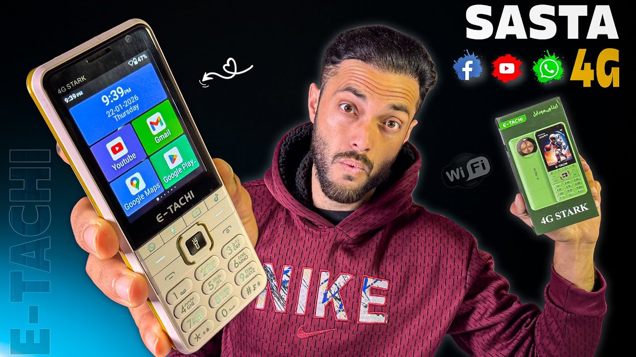 E Tachi 4G Stark Unboxing & Review | Sasta 4G Phone