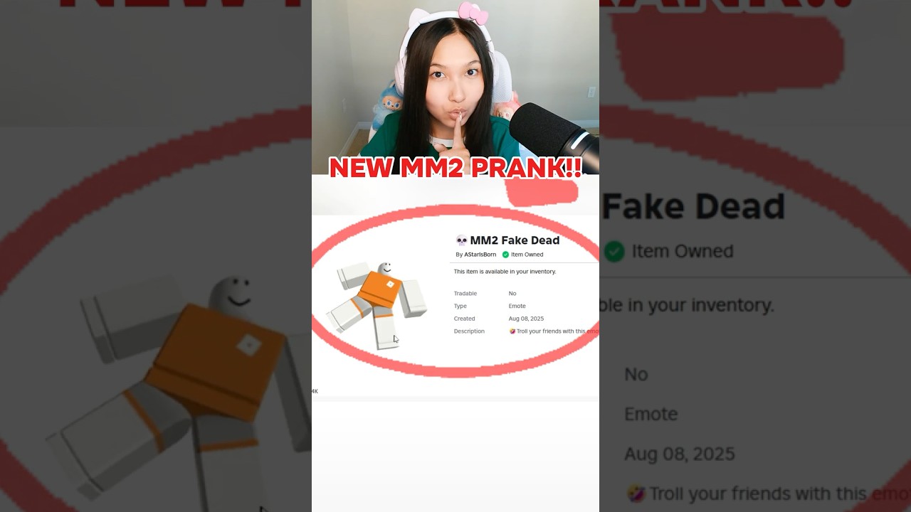 NEW Way to TROLL in MM2 w/ @itz.ladybugg1  #roblox #robloxshorts