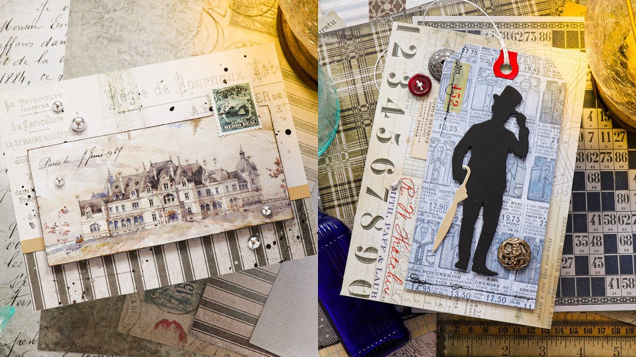 4 Ways to Use New Tim Holtz Idea ology Patterned Papers