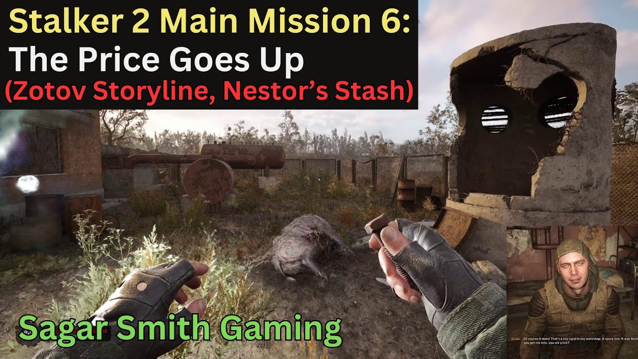 The Price Goes Up STALKER 2 Mission 6 (Zotov Storyline) | Slag Heap Nestor's Stash