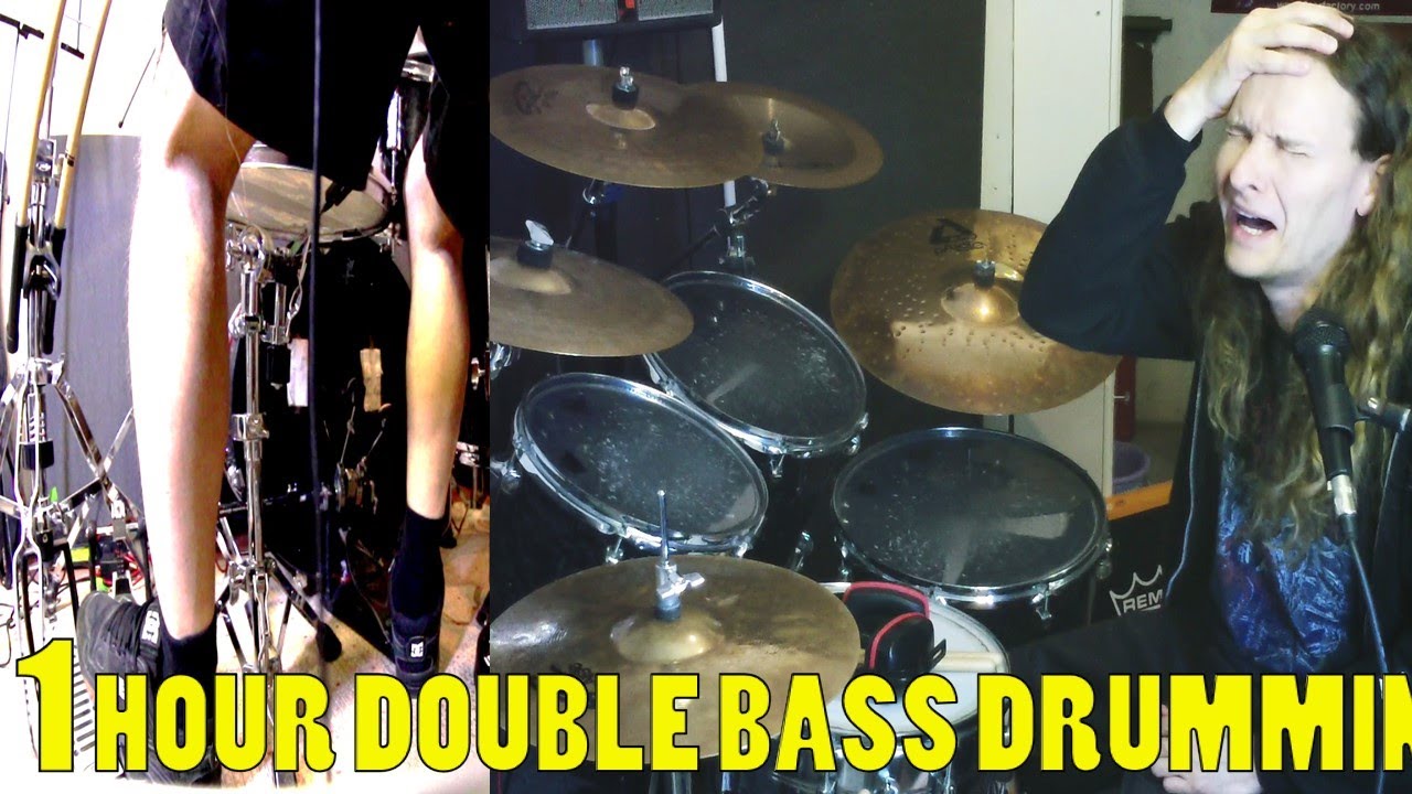 1 HOUR DOUBLE BASS SINGLE STROKES DRUMMING