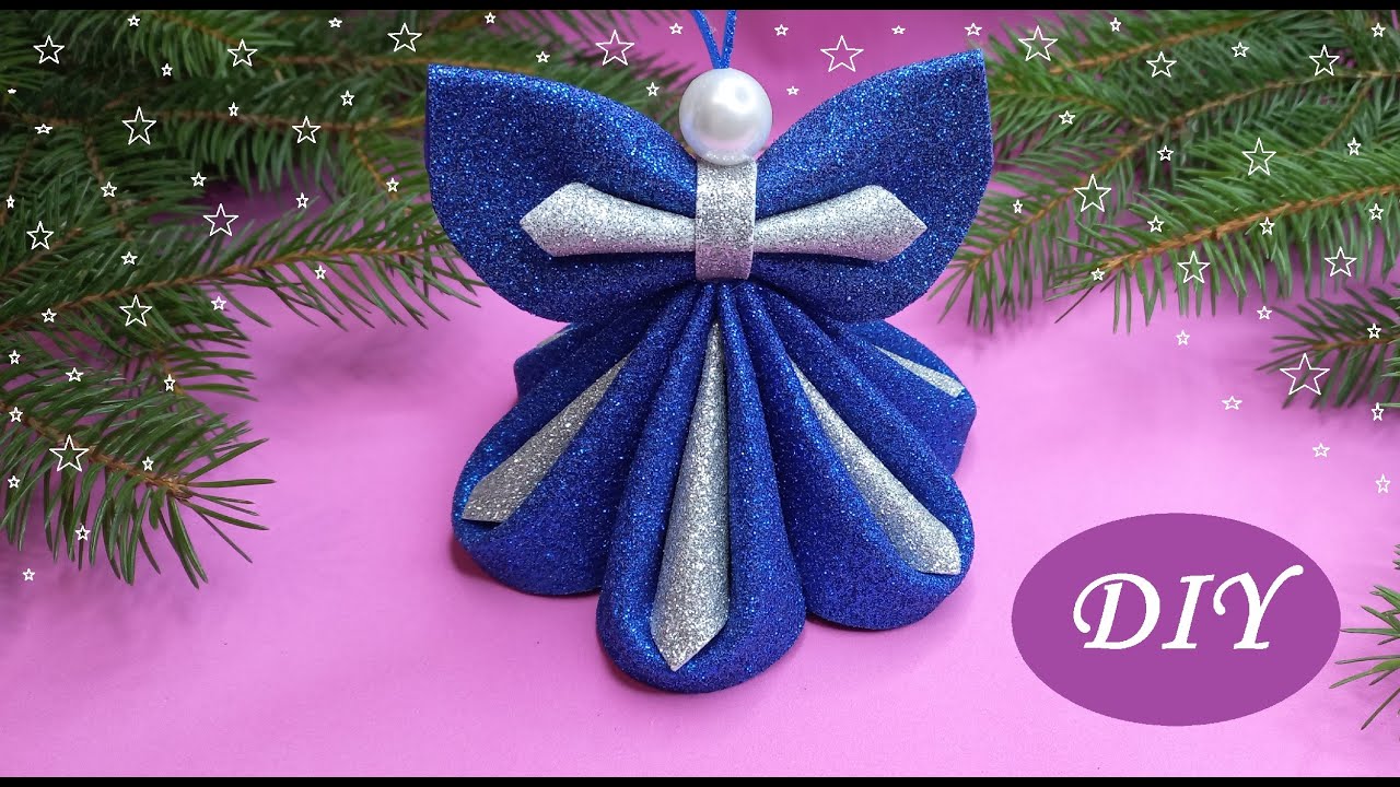 ANGELS😇АНГЕЛ из фоамирана😇DIY Christmas Angels Foam Eva🎄Adornos navideños😇 ÁNGEL🎄Christmas Ornaments
