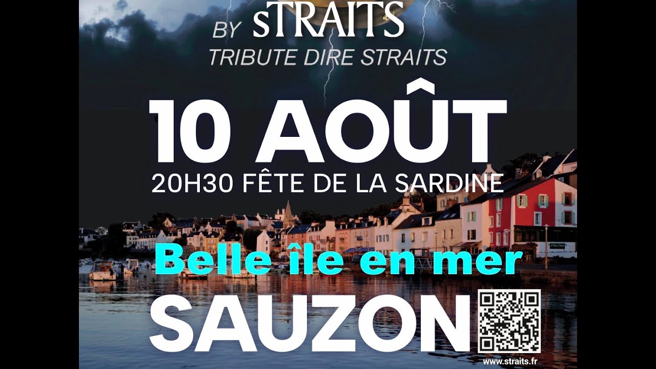 sTRAITS Tribute à dire Straits, LIVE à Belle ile en Mer à Sauzon Aout 2024