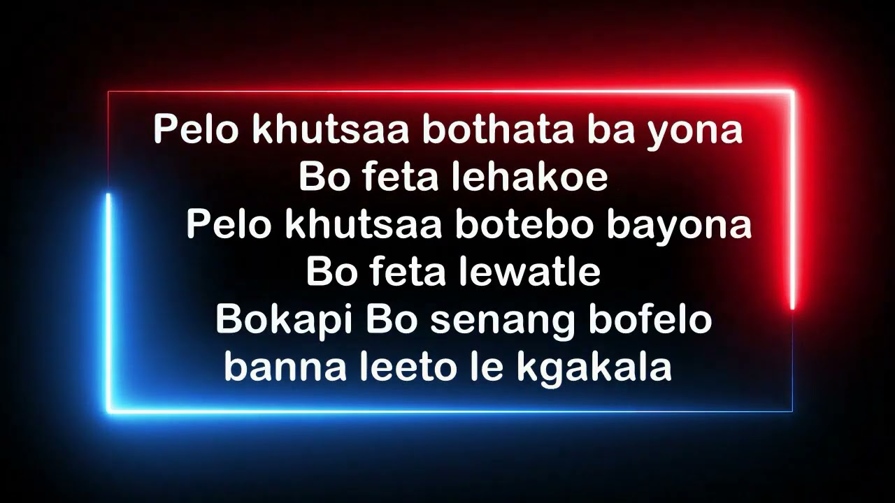 Cool Dee And Mini Cooper Pelo khutsa Lyrics Video
