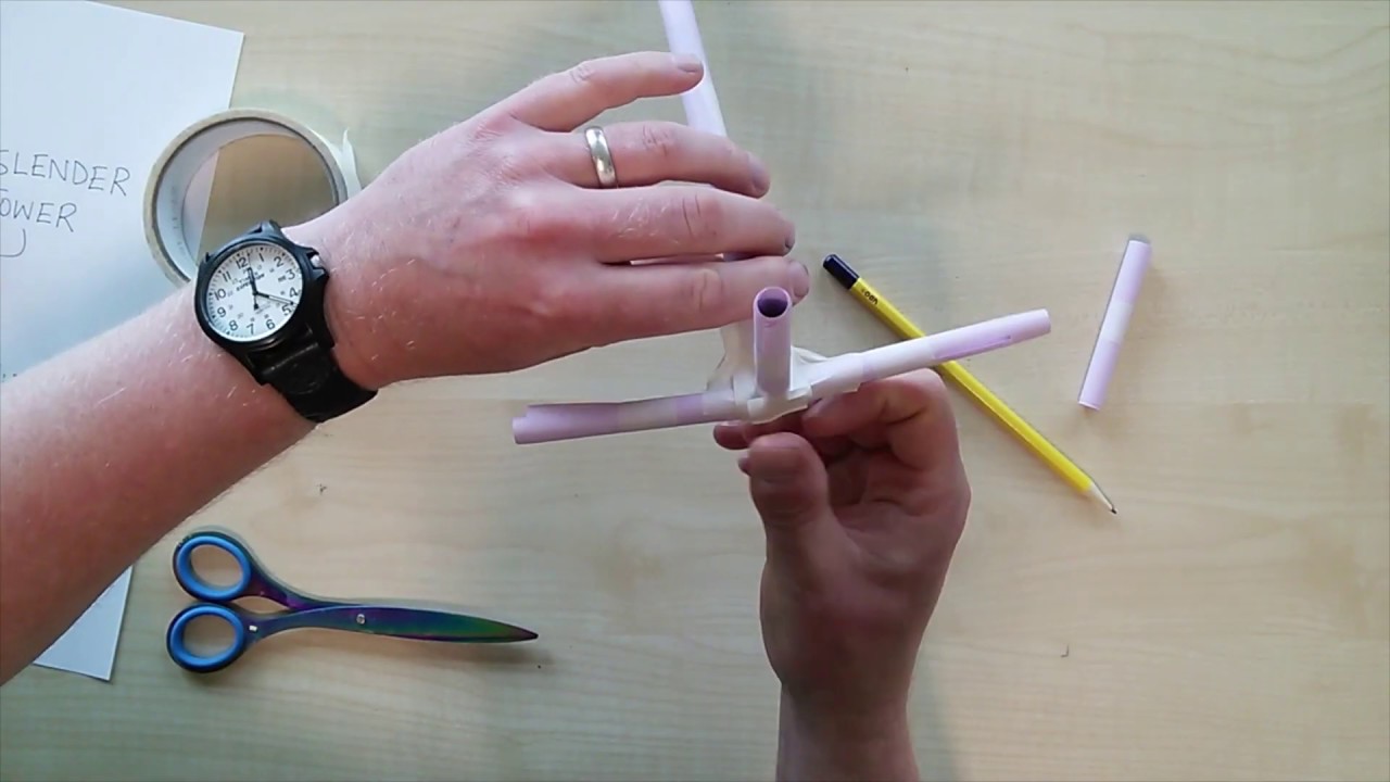 Creating a paper tower