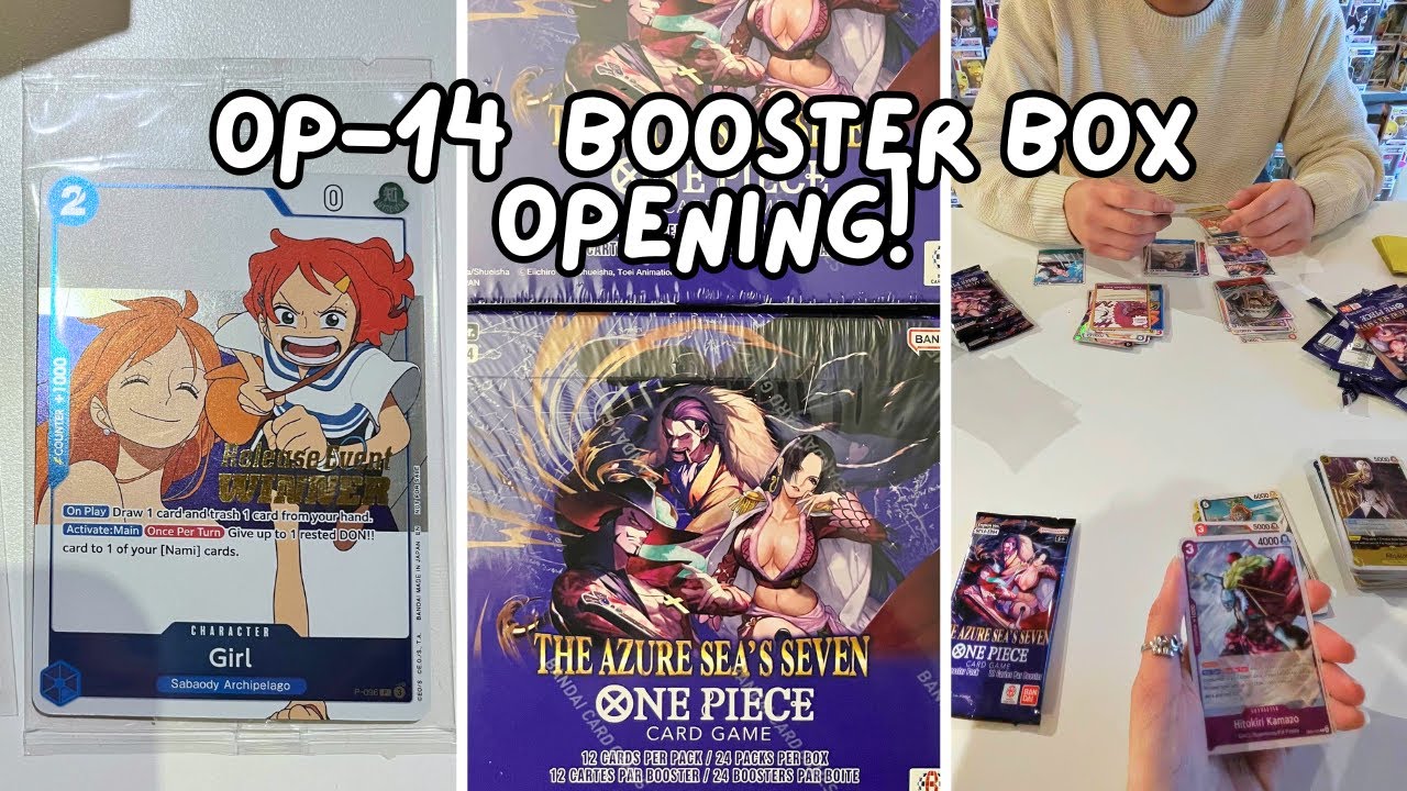 Opening a One Piece OP14 Booster Box! We also won a prerelease