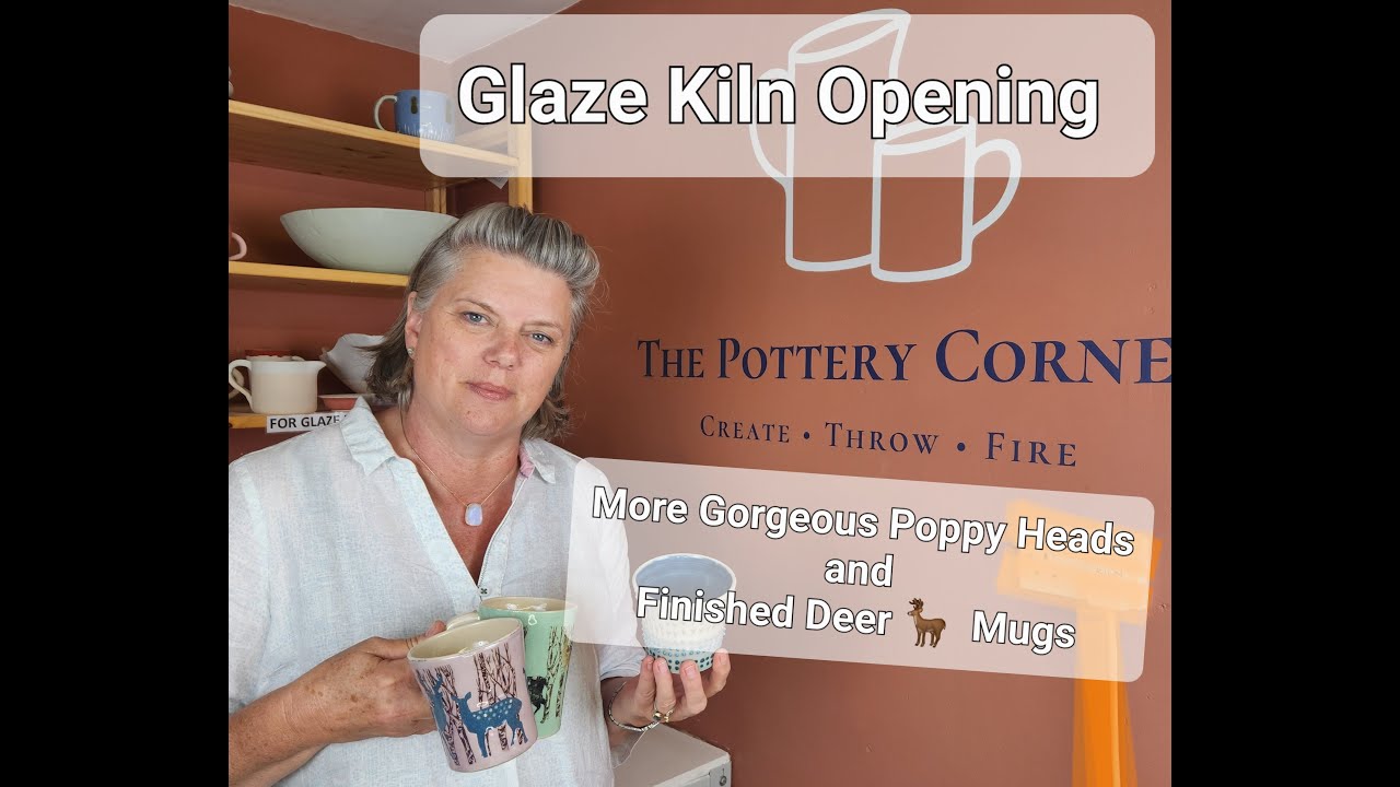 Glaze Kiln Opening - AMAZING AMACO & MAYCO COMBOS - Gorgeous Poppy Heads! (Pottery Tutorial)