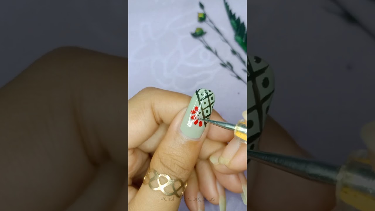 Easy mandala art nailart design 💅 #shorts #nailart
