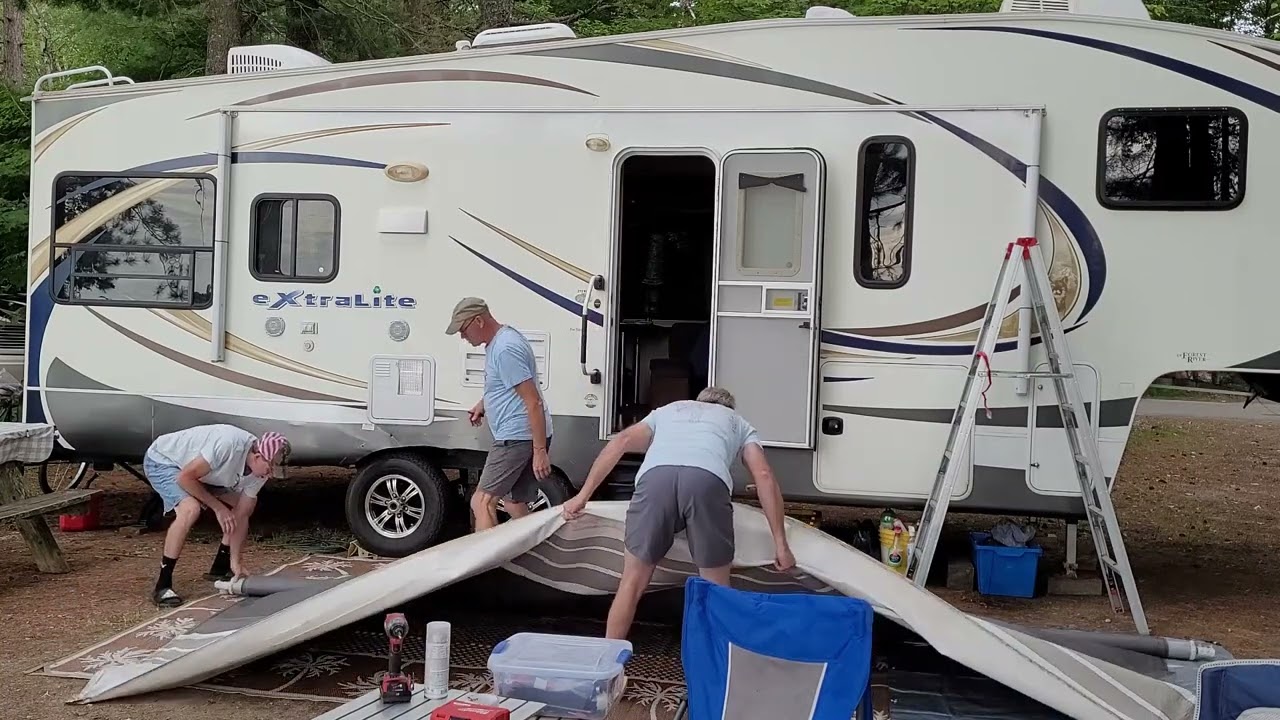 Awning Fabric replacement on electric awning