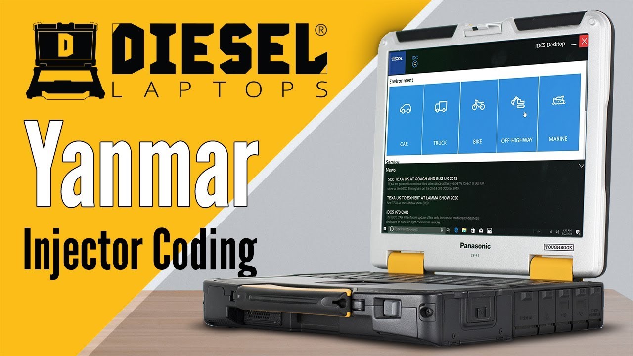 Yanmar Injector Coding using TEXA Software