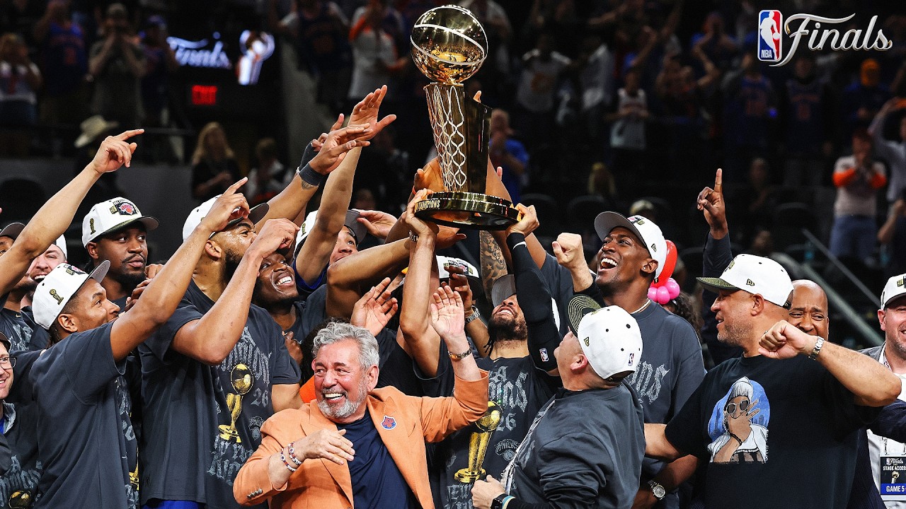 The New York Knicks Larry O&rsquo;Brien NBA Championship Trophy Presentation 🏆