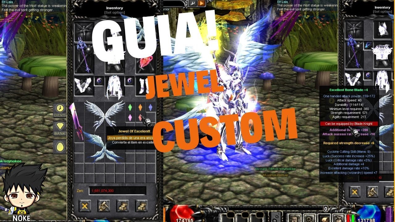 Guia Jewel custom muonliine