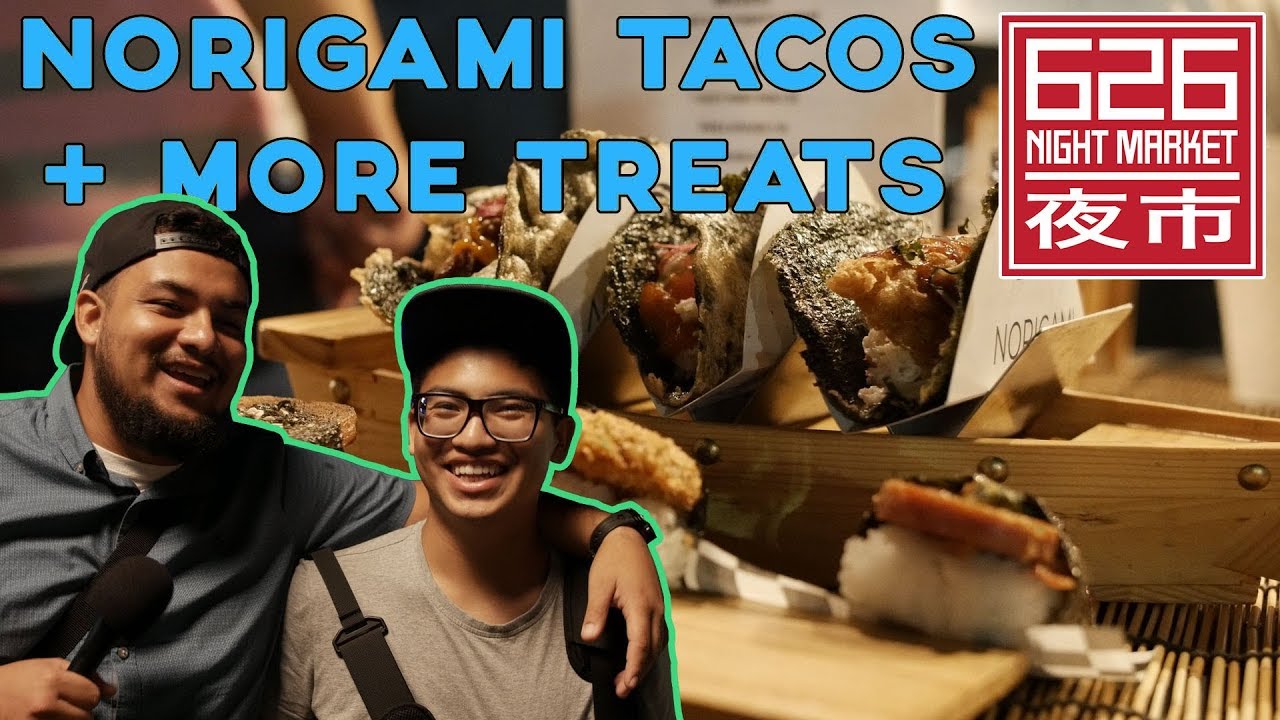 Roasted Seaweed Sushi Tacos at 626 Night Market August 2018