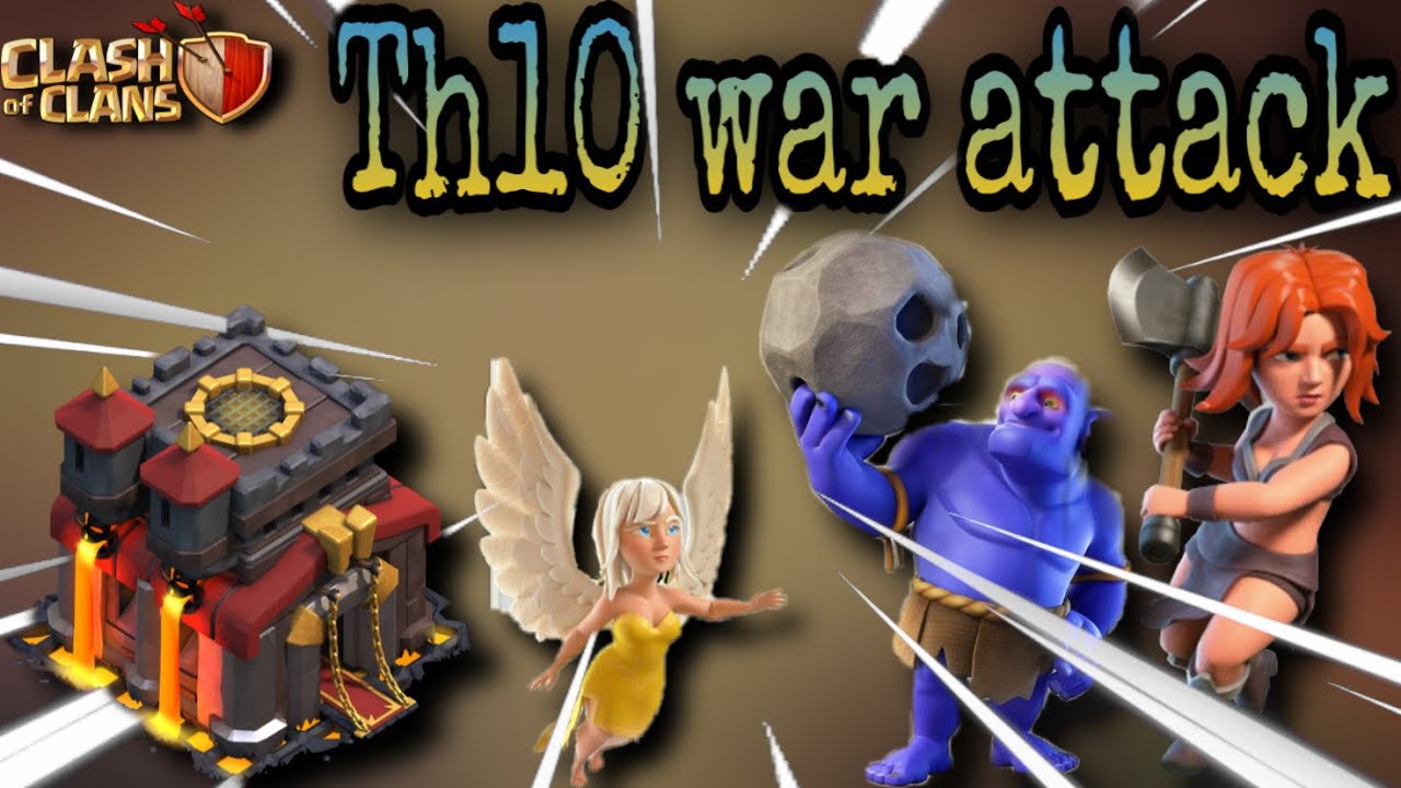 th10 valkyrie attack strategy || th10 best war attack strategy || th10 attack strategy | th10 attack