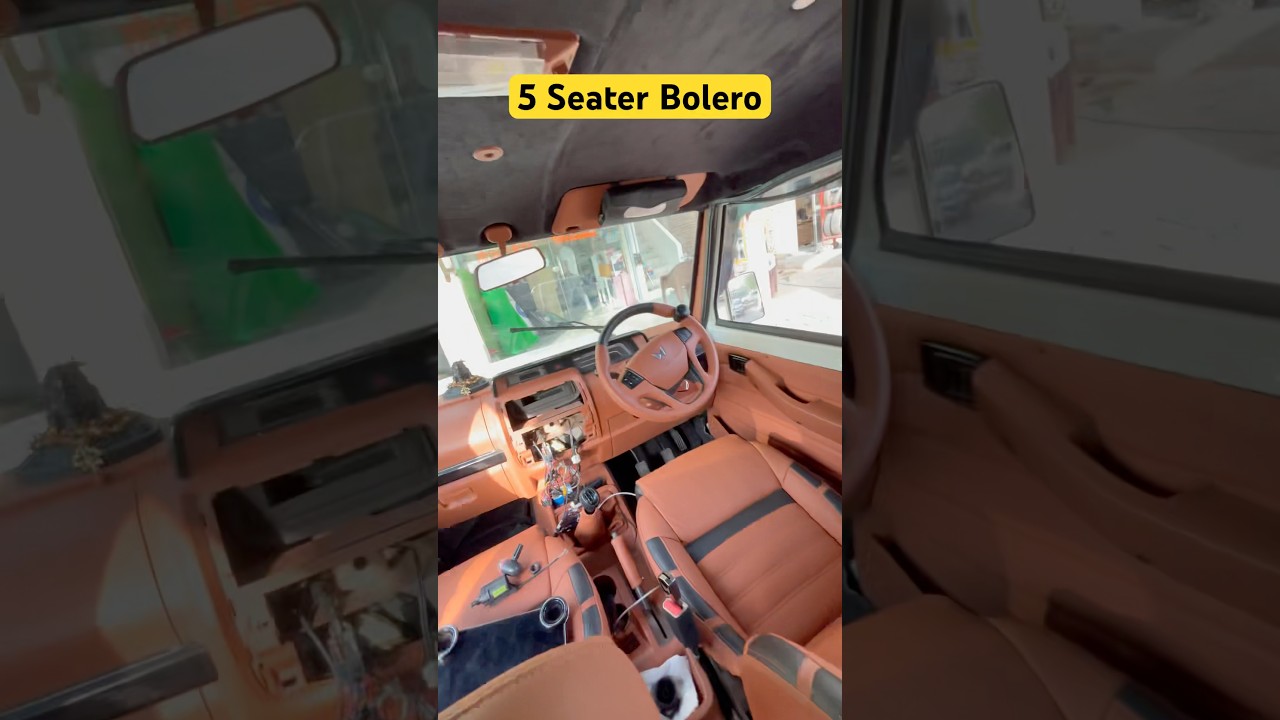 Mahindra 5 Seater Bolero Fully Customised Interiors #shorts