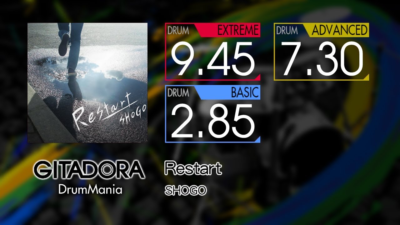 【GITADORA】 Restart (EXTREME ~ BASIC) Drum