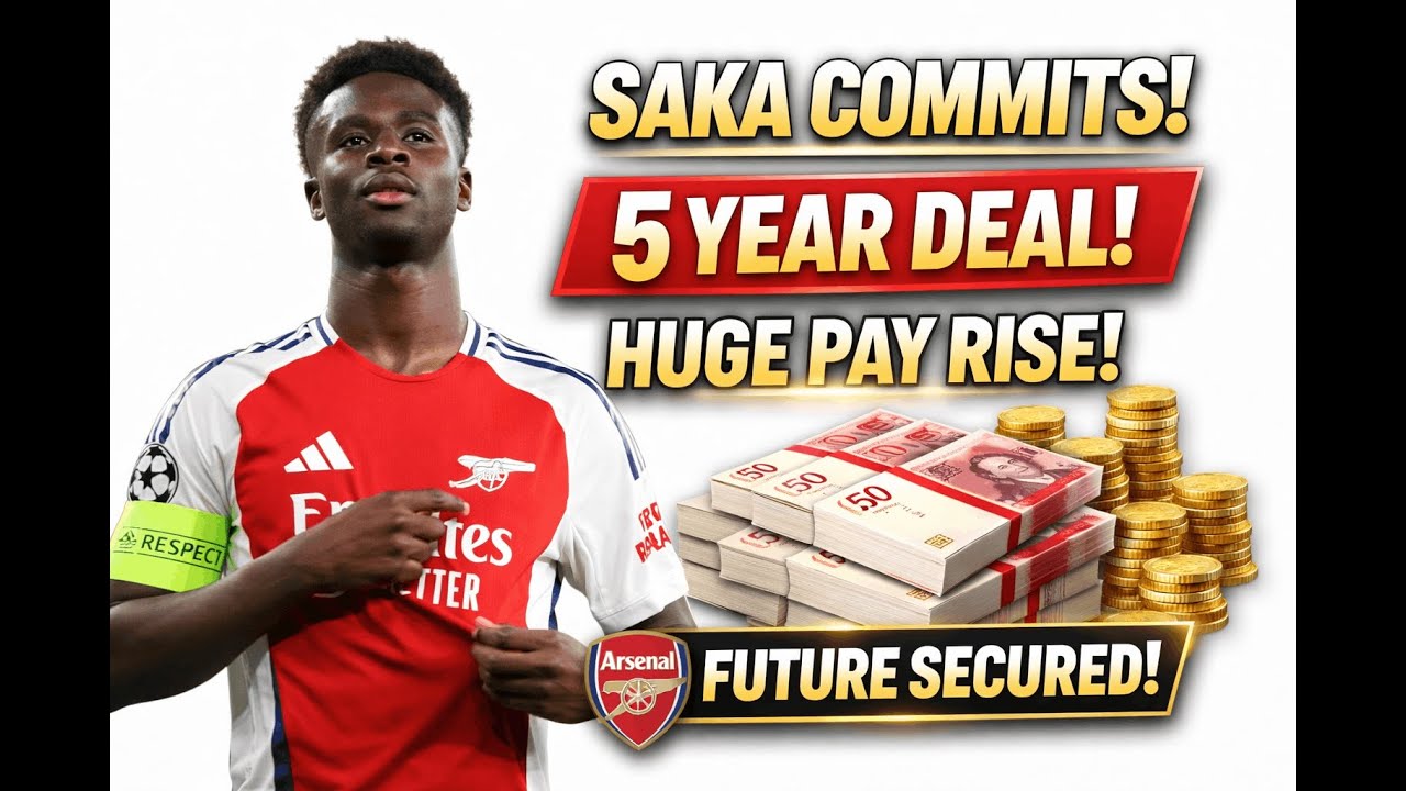 🛑Exclusive News: Bukayo Saka Agrees New Five-Year Arsenal Contract With Major Pay Rise.