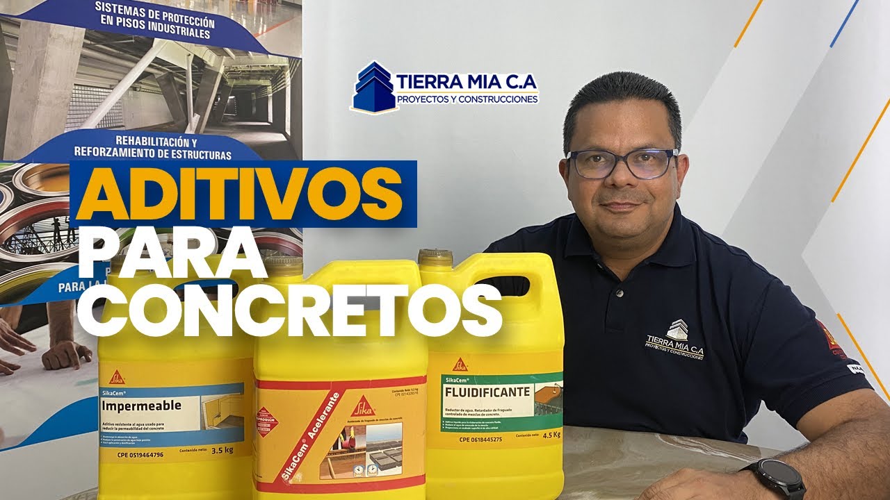 Aditivos para concretos 👷🏻‍♂️🏗️ de la línea de Productos #Sika 🔺#tierramia