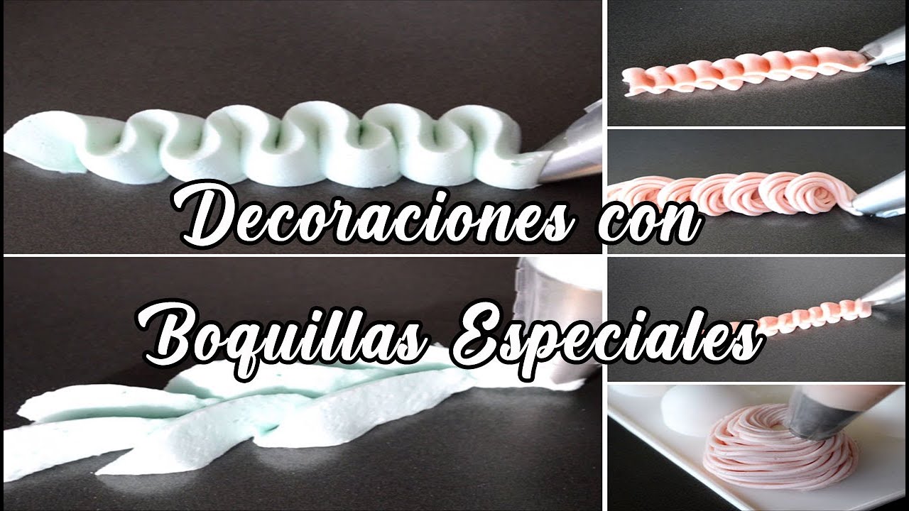 Como DECORAR con MANGA PASTELERA | Boquillas especiales 🤩