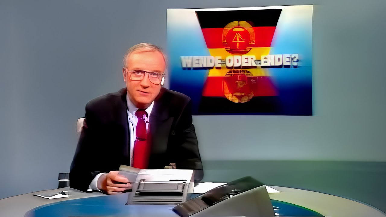 Letzter ARD-Brennpunkt vor dem Fall der Mauer 08.11.1989 mit Fritz Pleitgen
