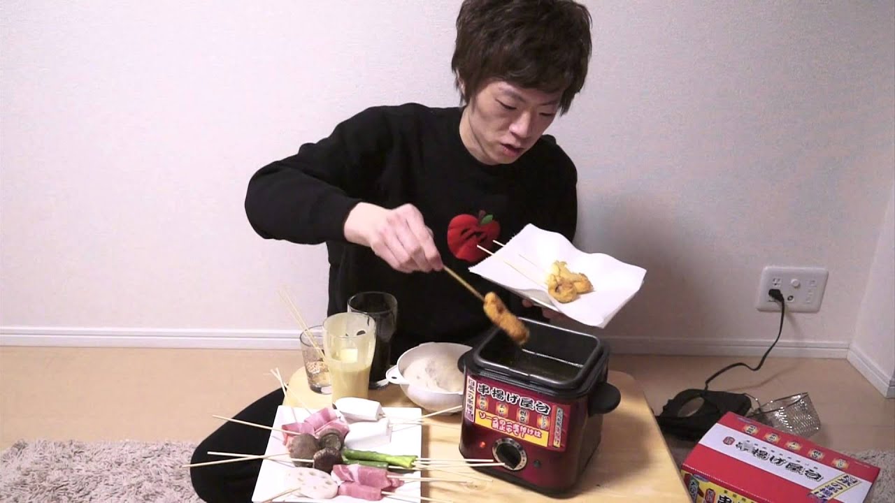 家で串揚げ屋台やってみた！