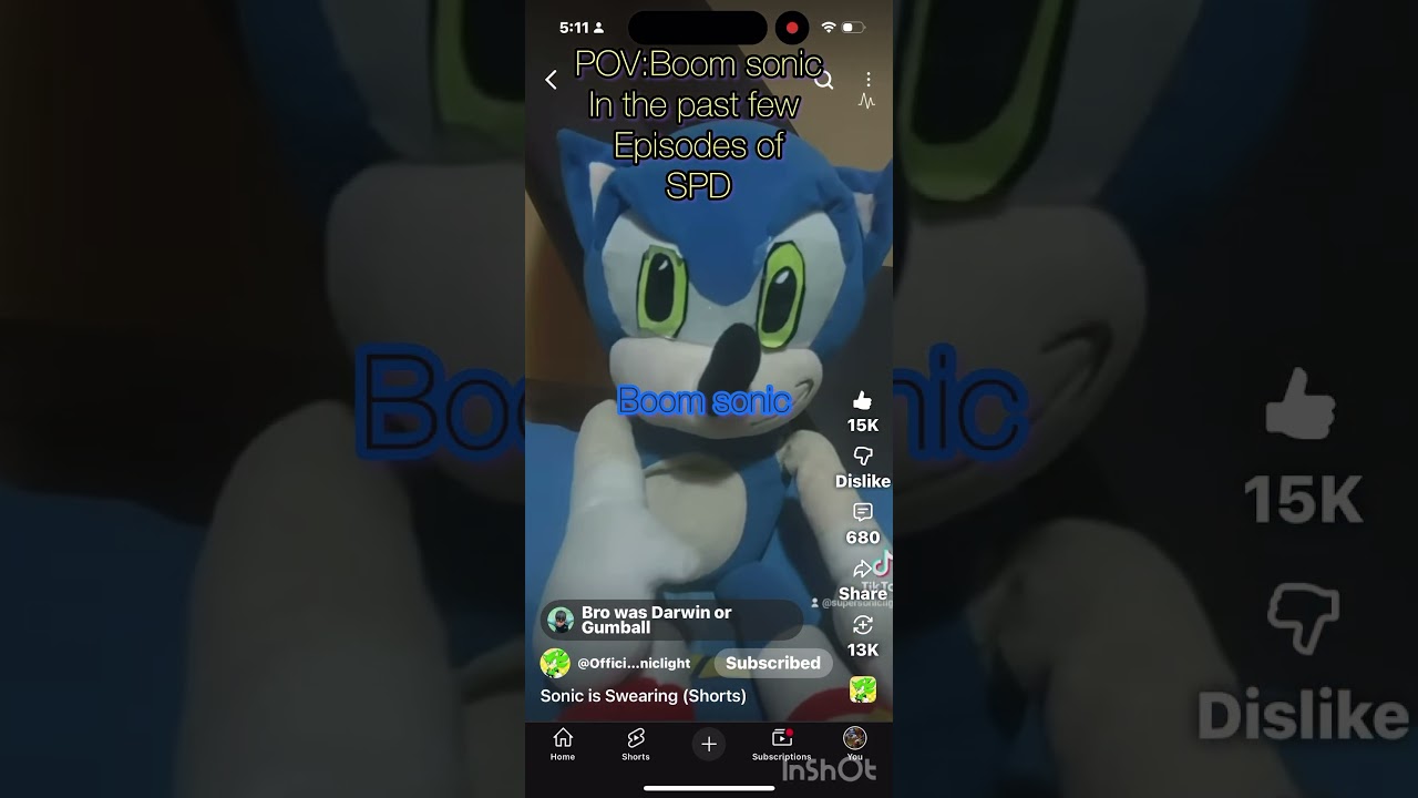 POV:Boom sonic these past few episodes in Sonic plush deadlock