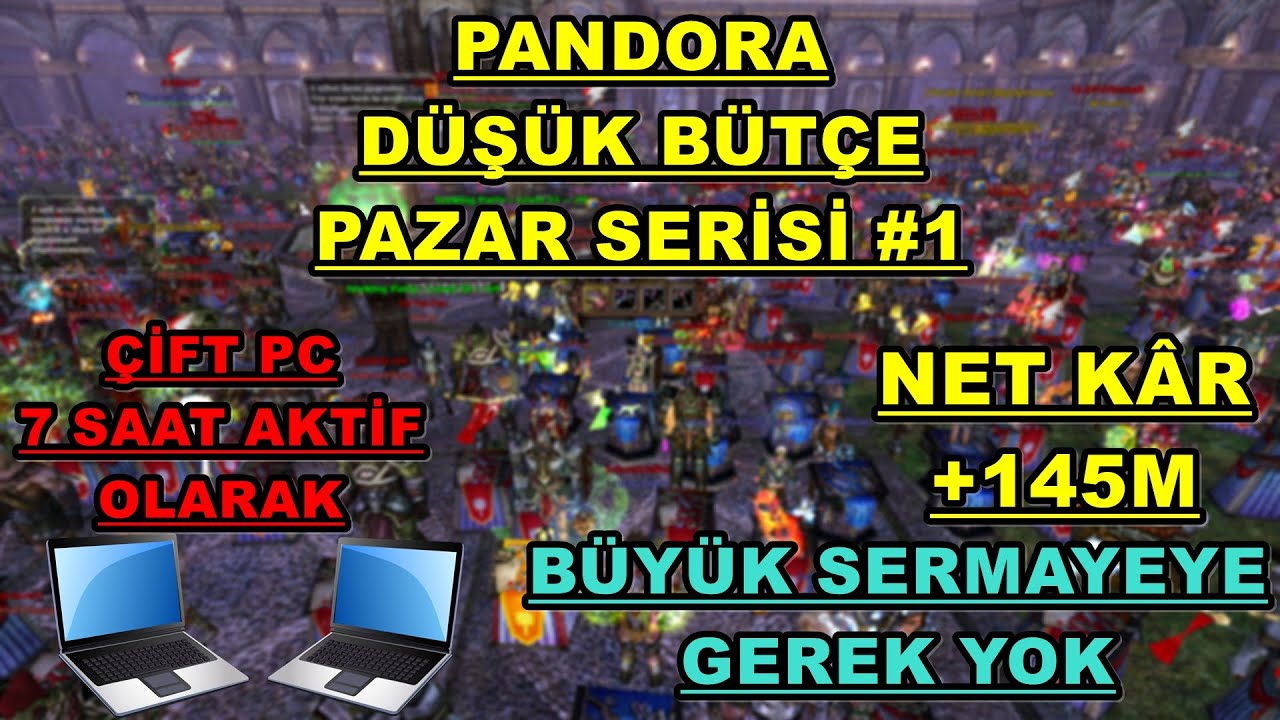 7 SAAT PAZAR YAPARAK +145 M KÂR  - YÜKSEK BÜTÇEYE GEREK YOK! - KNİGHT ONLİNE PANDORA PAZAR SERİSİ #1