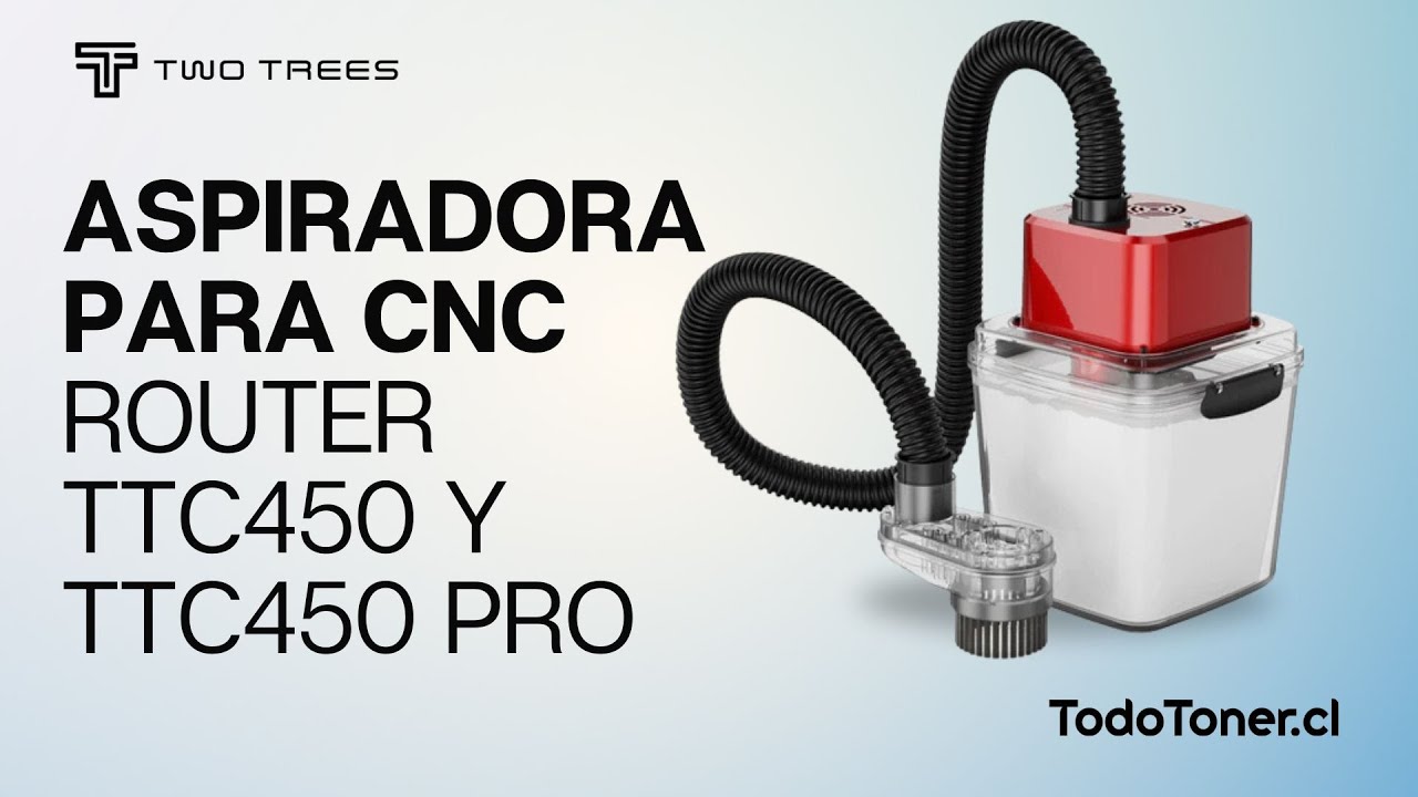 TWO TREES | Aspiradora para Router CNC TTC450 y TTC450 PRO - Mayor Seguridad y Limpieza