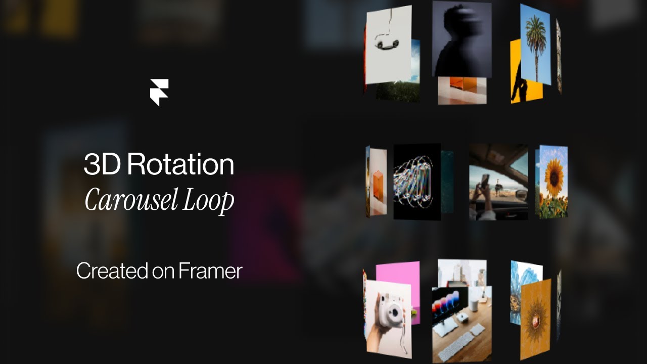 How to Create a 3D Rotation Carousel Animation in Framer