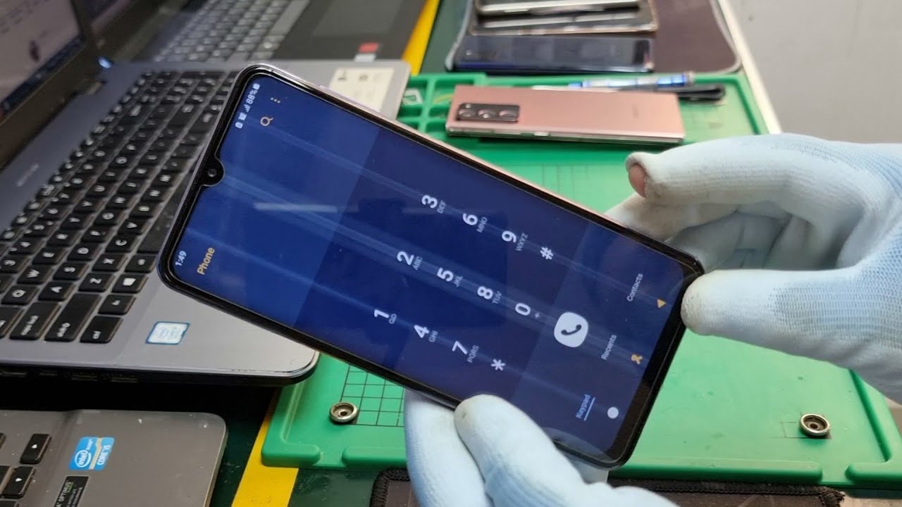 SAMSUNG Galaxy A32 LCD  White Line | sor samoun