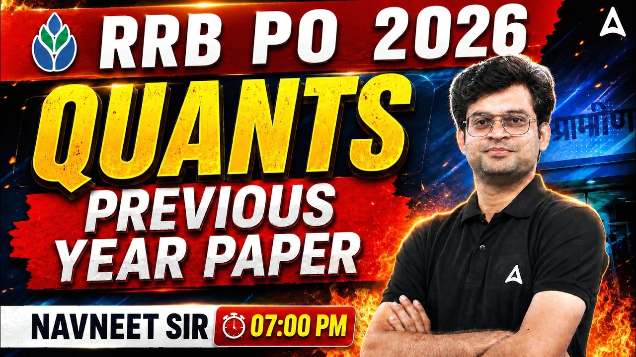 RRB PO 2026 Quants Previous Year Paper With Navneet Sir | Full Analysis