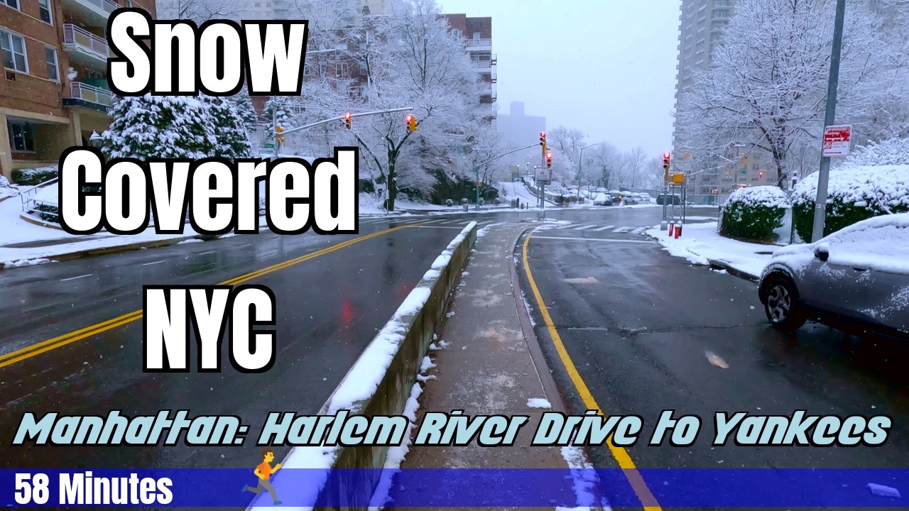 Snowy NYC Journey | Virtual Run Experience [357]