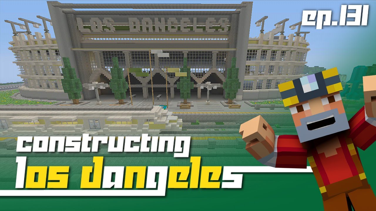 Minecraft Xbox 360: Constructing Los Dangeles - Episode 131! (Progress on the Stadium!)