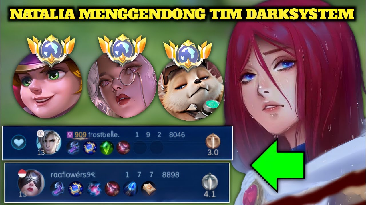 NYESEK BANGET😭🥺 NATALIA ROAM COMBACK MENGGENDONG TIM DARKSYSTEM | BUILD NATALIA TERSAKIT 2026 - MLBB