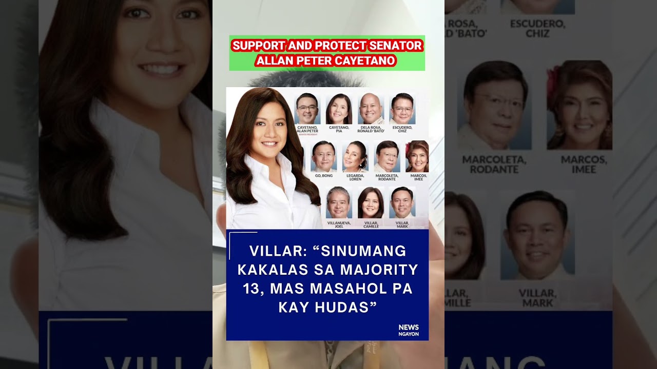 Camille Villar sa majority bloc ni senate president Allan Peter Cayetano.