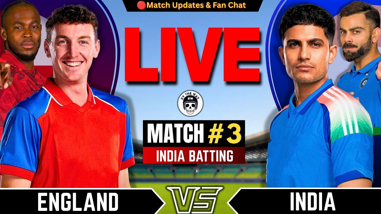 🔴India vs England, 3rd ODI 2026  | Live Cricket Match Today| IND vs ENG ODI Series 2026