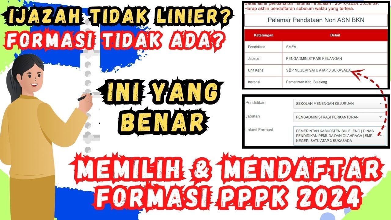 [LIVE] Cara Memilih FORMASI Pendaftaran PPPK TEKNIS 2024 dengan benar