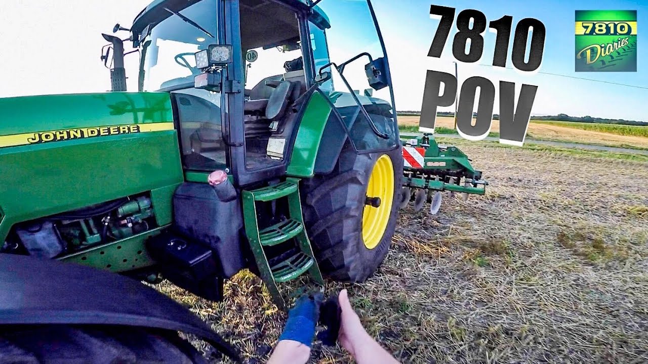 John Deere 7810 + Catros - POV DRIVE & Sound (60FPS)