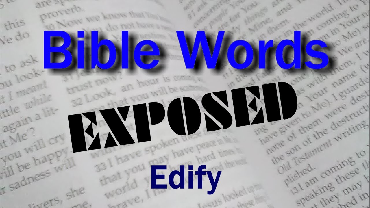 Edify (Bible Words Exposed series)