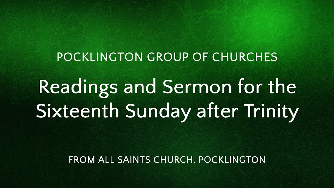 Sermon for Trinity 16 (Luke 17.3-10)