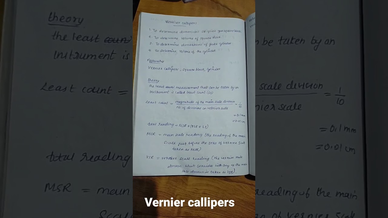 Vernier calipers