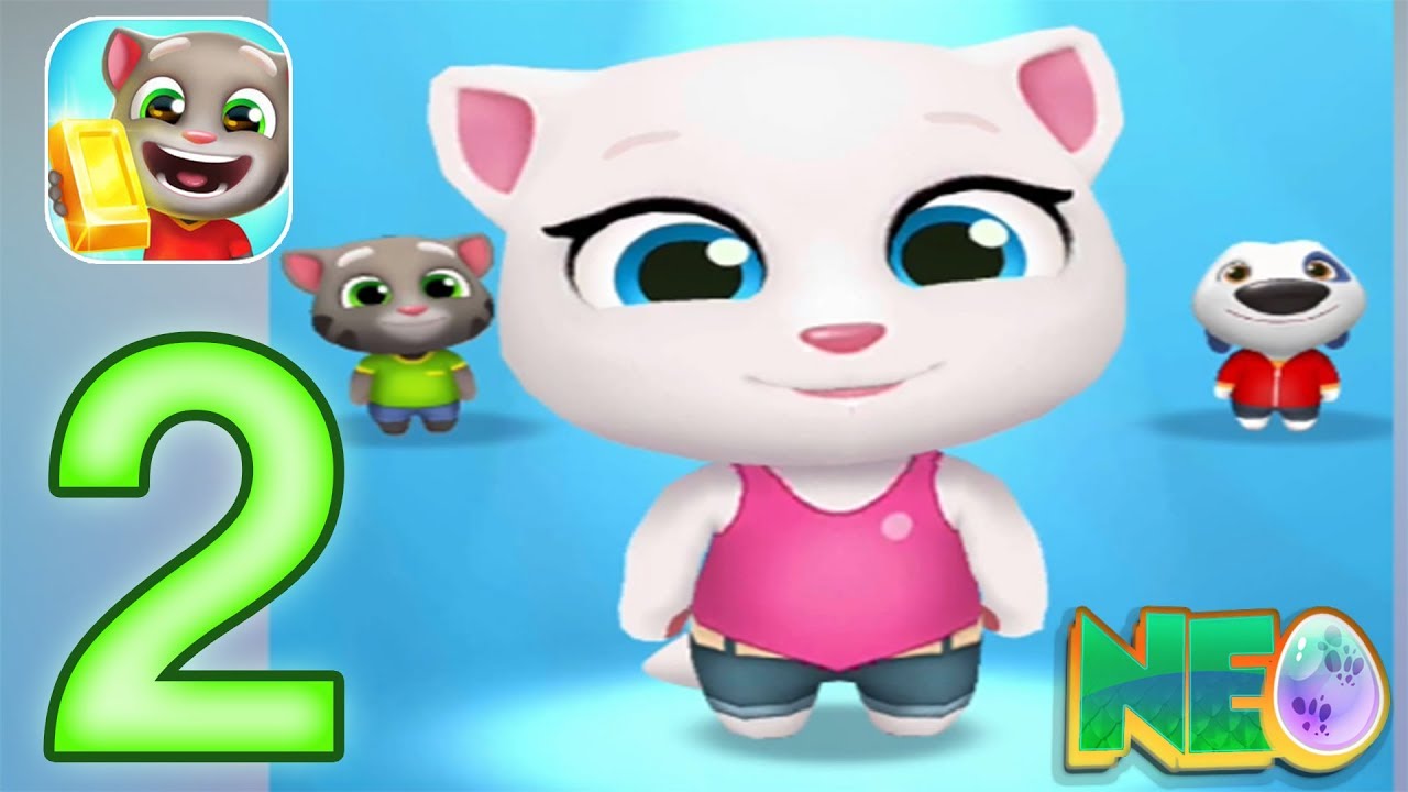 Talking Tom Gold Run: Gameplay Walkthrough Part 2 - Angela (iOS, Android)