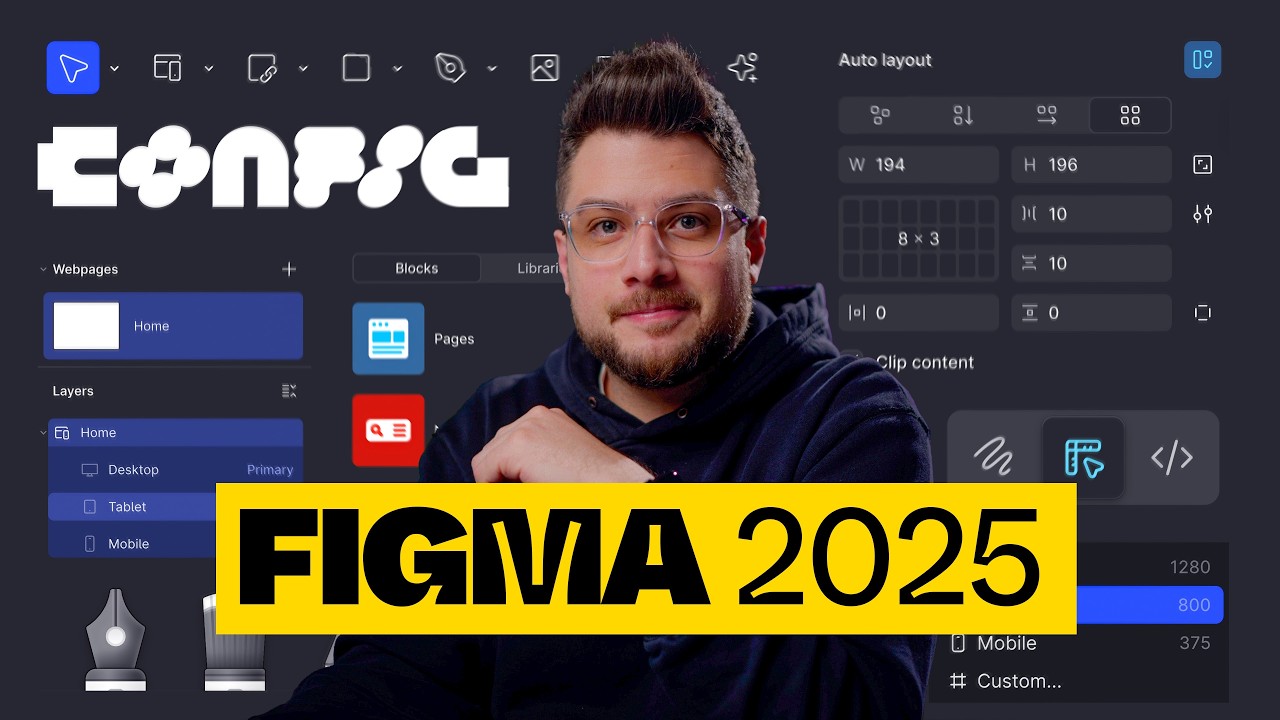 CONFIG 2025 - Figma Sites, Novo Auto Layout Grid, Figma Buzz & Figma Make!