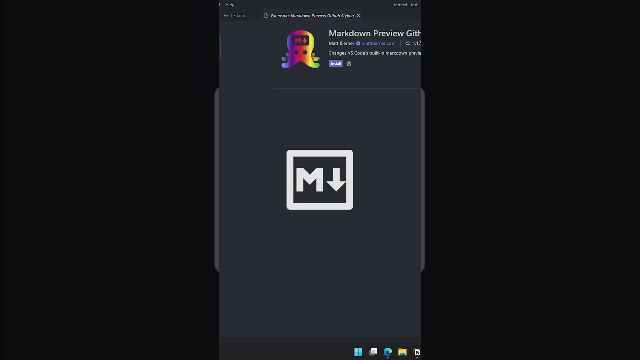 Как просматривать GitHub Markdown в VSCode с помощью одного расширения #программирование #разрабо...