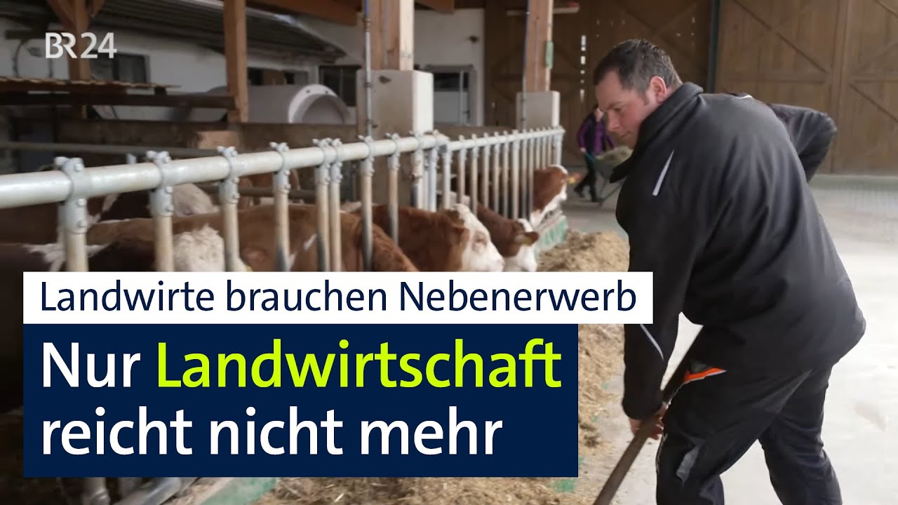 Hof und Acker reicht nicht mehr: Immer mehr Landwirte verdienen sich Geld dazu | Abendschau | BR24