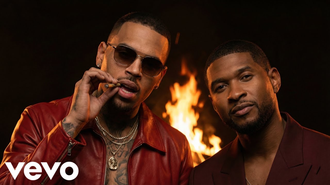 Chris Brown ft. Usher - Excuse Me, Baby (Lyrical Music Video)
