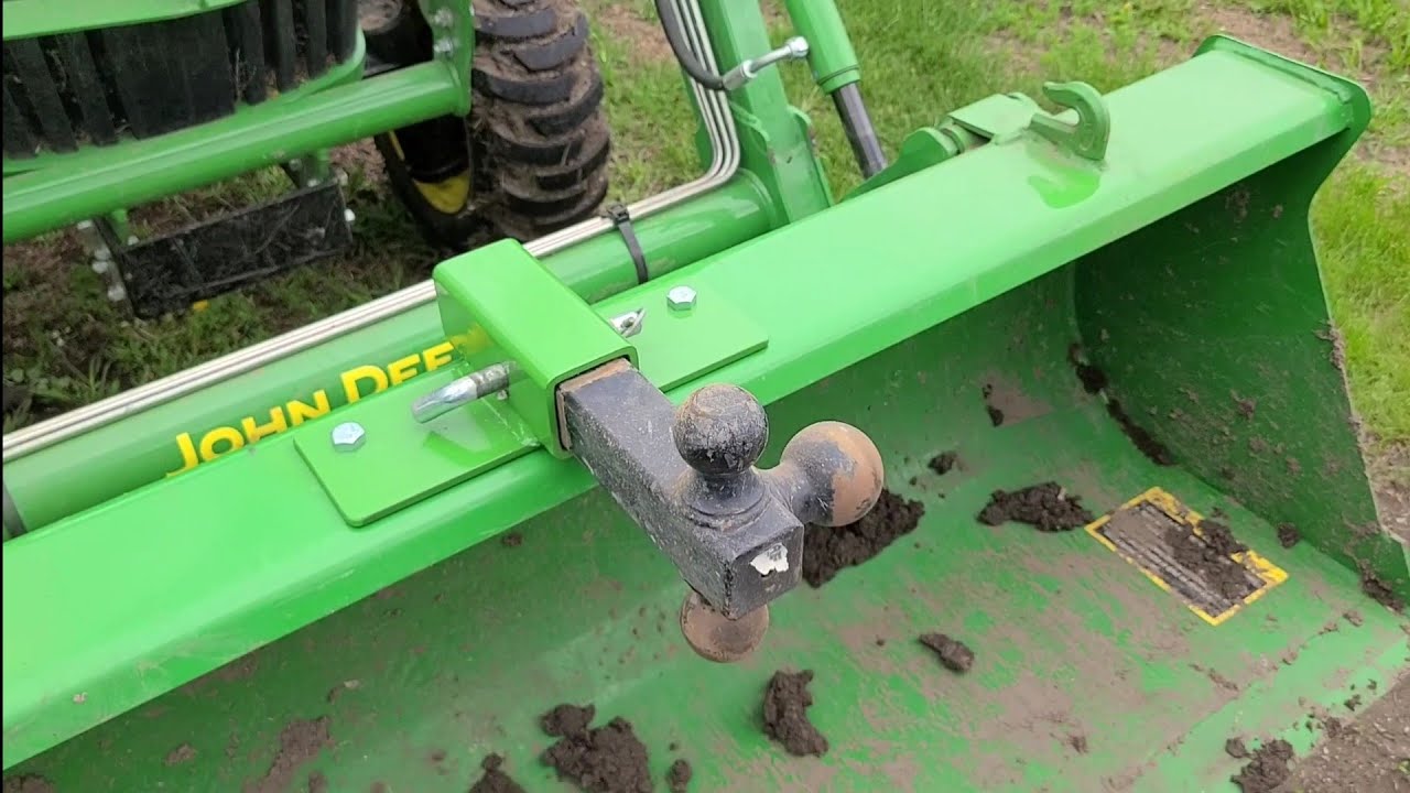 DIY Trailer Hitch for Tractor Front Loader.