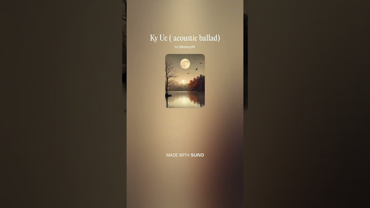 Ký Ức (acoustic guitar ballad) Ai Music Vietnamese love song #aimusic #aisongs #ballad #viralvideo