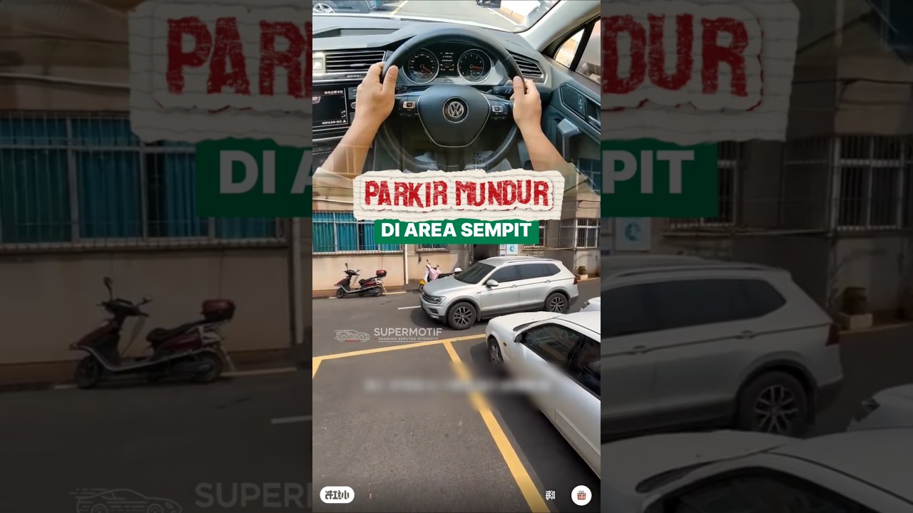 Parkir Mundur di Area Sempit 🚘 Mudah Banget Kalo Tau Caranya 😉✅ #tipsmengemudi